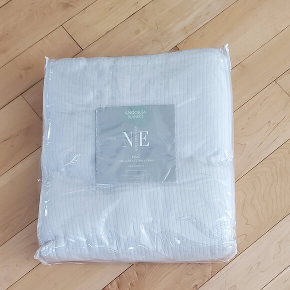 Brand New Andorra Blanket King Noble Excellence Color Gray HARD TO FIND!